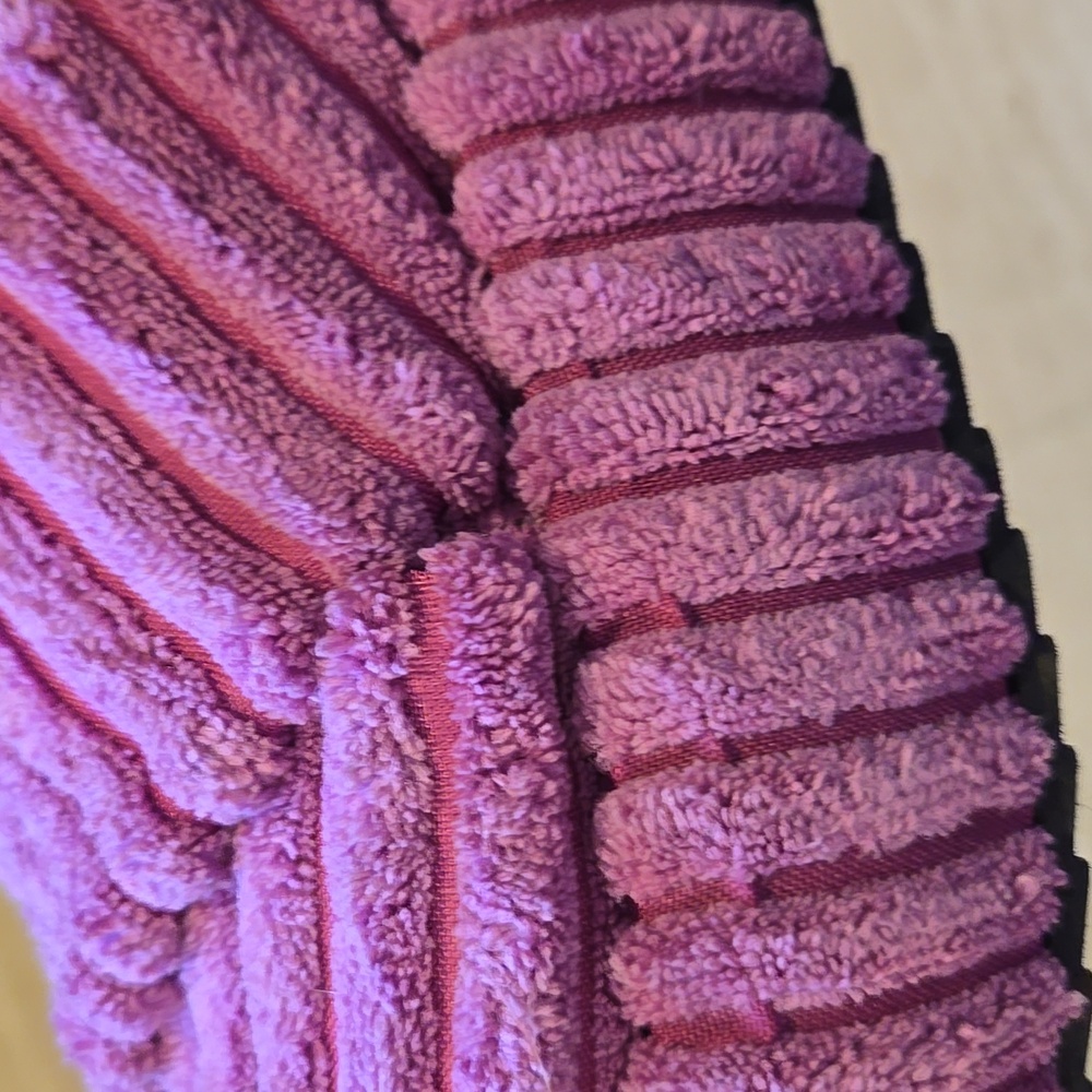Free People "Two Days In Ibiza" Pink/Purple Orchid Terry Cloth Platform Slippers - Picture 2 of 11